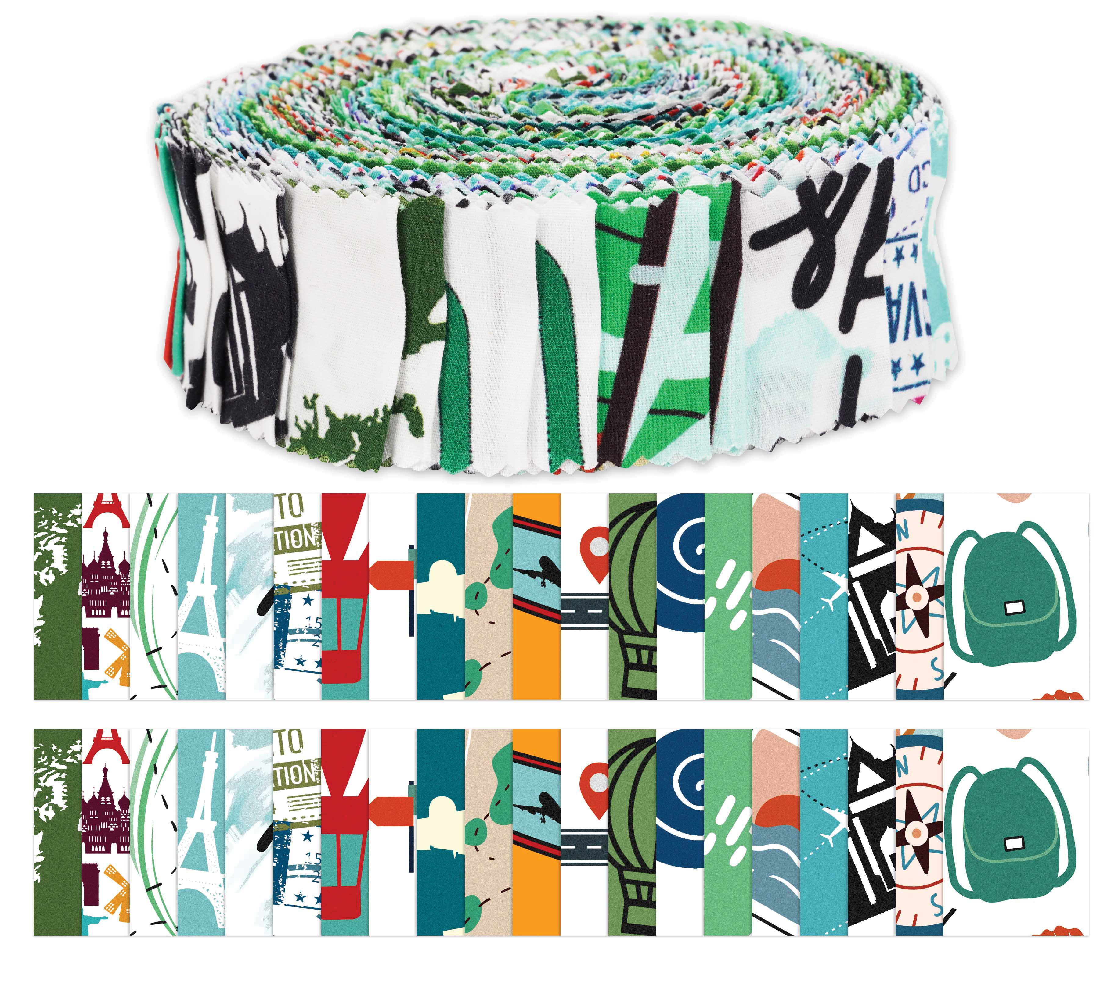 Soimoi 40 шт. Попередньо нарізані бавовняні тканини для стьобання, 2,5x42 дюйма, желейний рулон - 1.5x42inches різнокольоровий
Soimoi 40 шт. Попередньо нарізані бавовняні тканини для стьобання, 2,5x42 дюйма, желейний рулон - 1.5x42inches різнокольоровий