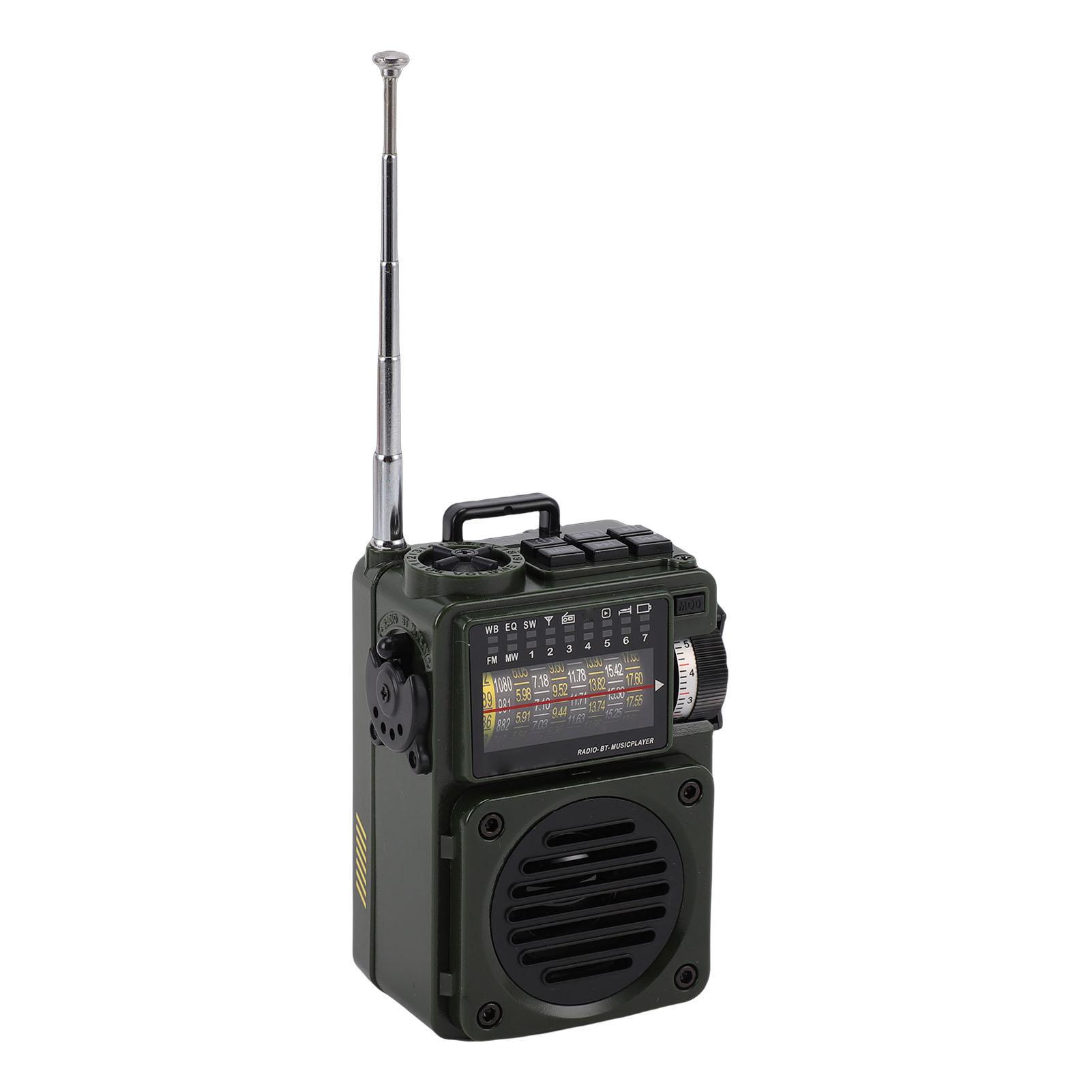 Shortwave Radio Bluetooth Speaker Rechargeable AM FM SW Shortwave Receiver Pocket Radio with Backlight and ATS Presets
Shortwave Radio Bluetooth Speaker Rechargeable AM FM SW Shortwave Receiver Pocket Radio with Backlight and ATS Presets