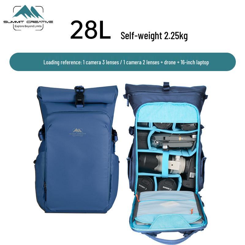 Shanmu Modern Roll-Top Camera Backpack for Canon, Sony, Nikon, Fujifilm - Double Shoulder Urban Outdoor Photography Bag
Shanmu Modern Roll-Top Camera Backpack for Canon, Sony, Nikon, Fujifilm - Double Shoulder Urban Outdoor Photography Bag