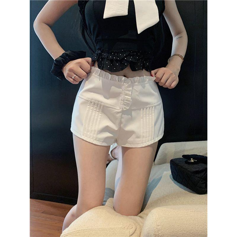 Kumikumi Design Sense White Lace High Waist Casual Pants Women clothes Summer Niche Versatile Slim fit Slimming Shorts White L
Kumikumi Design Sense White Lace High Waist Casual Pants Women clothes Summer Niche Versatile Slim fit Slimming Shorts White L