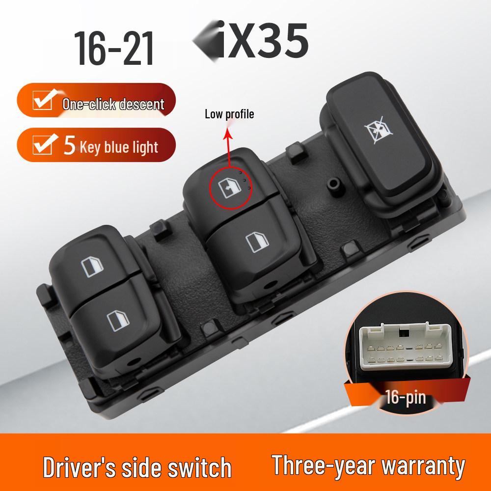 Hyundai ix35 2013 Водійський Передній Лівий Електросклопідйомник Перемикач Аксесуар
Hyundai ix35 2013 Водійський Передній Лівий Електросклопідйомник Перемикач Аксесуар