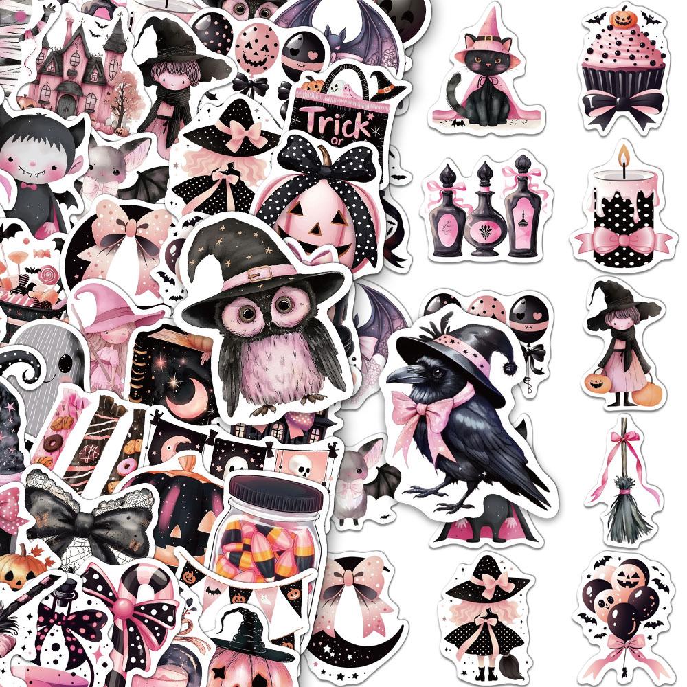 50 Cute Black and Pink Halloween Cartoon Stickers for DIY Decor: Phone Cases, Water Bottles, Notebooks (50 Sheets) No
50 Cute Black and Pink Halloween Cartoon Stickers for DIY Decor: Phone Cases, Water Bottles, Notebooks (50 Sheets) No
