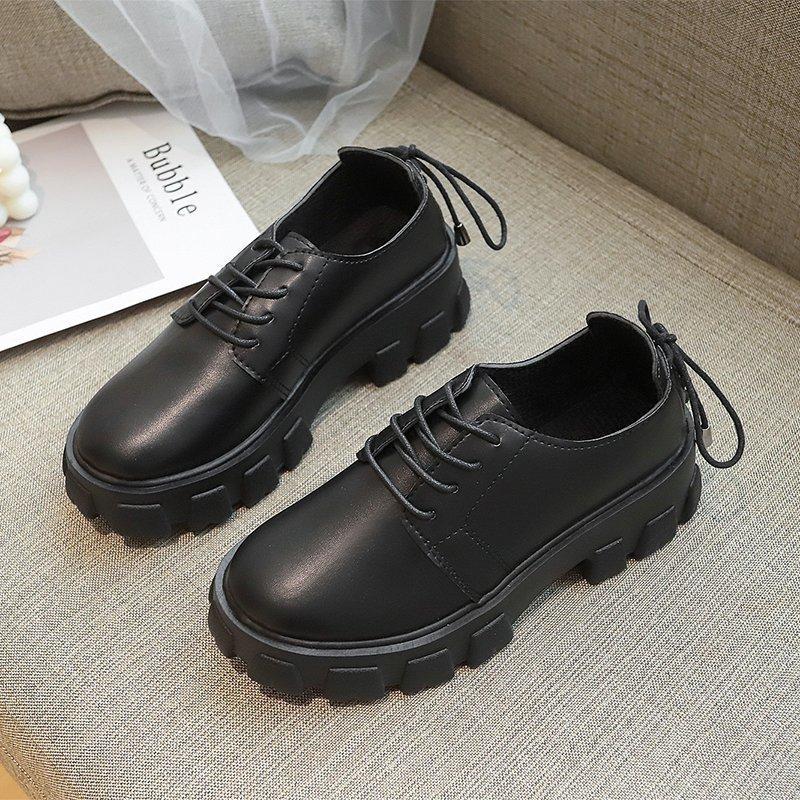 Туфли из искусственной кожи, женские весенние новые корейские женские туфли на платформе с круглым носком, белая повседневная обувь на платформе со шнуровкой сзади, женская обувь на плоской подошве 35 чёрный
Туфли из искусственной кожи, женские весенние новые корейские женские туфли на платформе с круглым носком, белая повседневная обувь на платформе со шнуровкой сзади, женская обувь на плоской подошве 35 чёрный