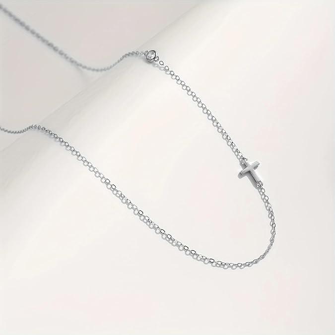 Elegant Zircon Jewelry Set: Titanium Cross Necklace & Bracelet for Women срібний
Elegant Zircon Jewelry Set: Titanium Cross Necklace & Bracelet for Women срібний