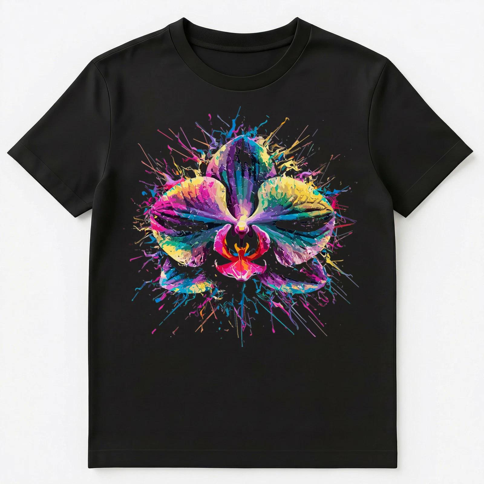 Colorful Paint Splash Orchid Flower Art Graphic Unisex T-Shirt 3XL
Colorful Paint Splash Orchid Flower Art Graphic Unisex T-Shirt 3XL