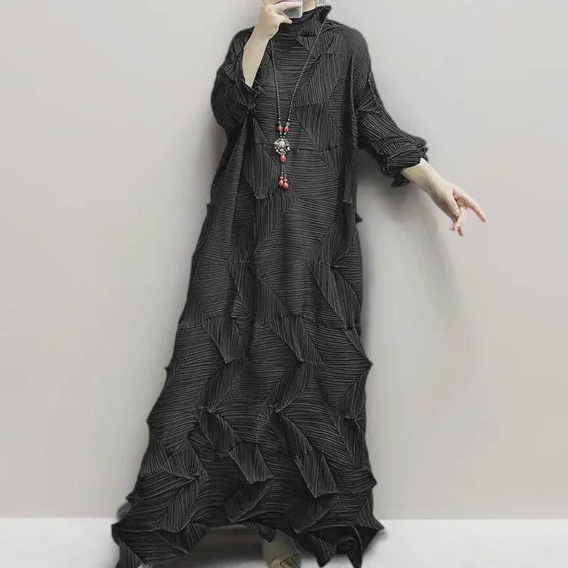 Irregular Pleated Plus Size Women s Dress - High-End, Loose Fit for Spring & Fall One Size зелений
Irregular Pleated Plus Size Women s Dress - High-End, Loose Fit for Spring & Fall One Size зелений