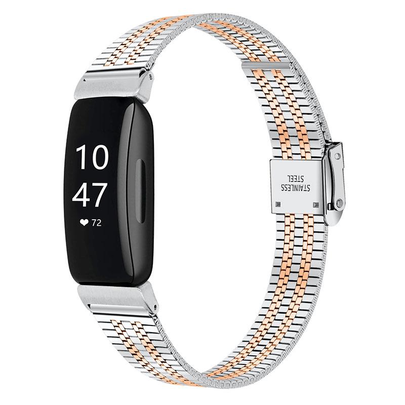 5 Beads Stainless Steel Wrist Strap with Double Buckle Smart Watch Band for Fitbit Inspire 1/2/Inspire HR Pink Gold
5 Beads Stainless Steel Wrist Strap with Double Buckle Smart Watch Band for Fitbit Inspire 1/2/Inspire HR Pink Gold