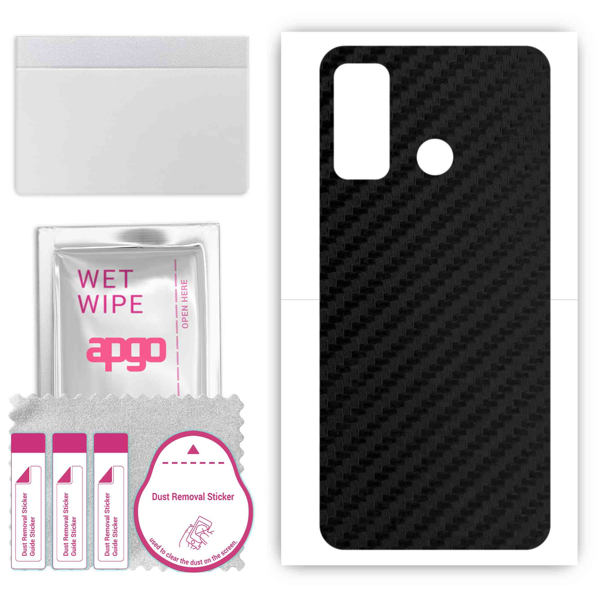 apgo Protective Skin Sticker for the back compatible with Tecno Camon 16 S, Wrap Film, Foil, Vinyl - Pattern Carbon Black
apgo Protective Skin Sticker for the back compatible with Tecno Camon 16 S, Wrap Film, Foil, Vinyl - Pattern Carbon Black