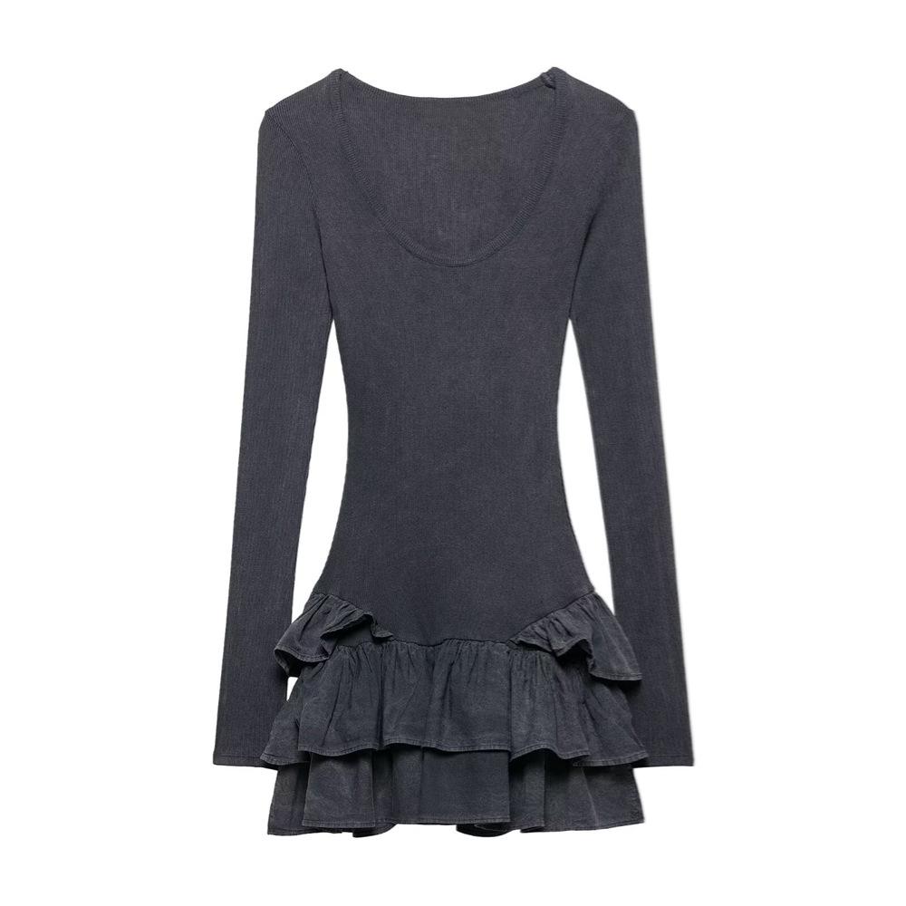2025 Spring/Summer Women s Slim Fit Washed Effect Layered Dress with Large Round Neck Medium
2025 Spring/Summer Women s Slim Fit Washed Effect Layered Dress with Large Round Neck Medium