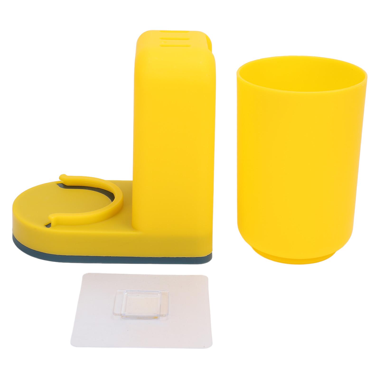 Подставка для зубной щетки, многоцелевой, современный, простой дизайн, экономящий место, настенный держатель для зубной щетки жёлтый
Подставка для зубной щетки, многоцелевой, современный, простой дизайн, экономящий место, настенный держатель для зубной щетки жёлтый