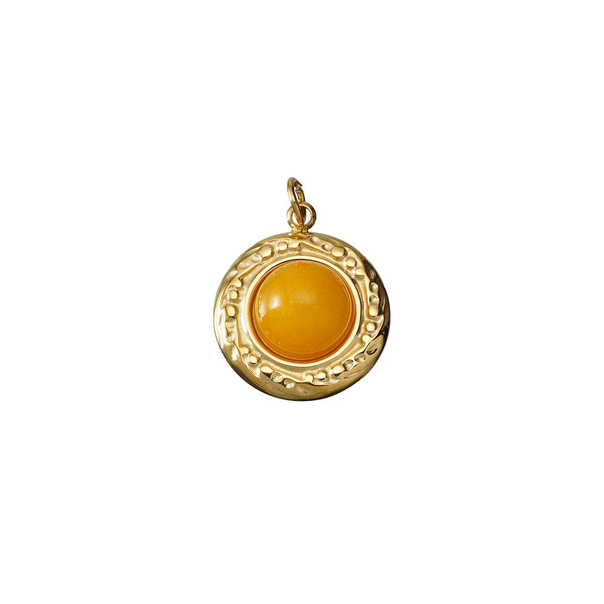 Cross Sun Natural Stone Retro French Pendant Necklace for Women
Cross Sun Natural Stone Retro French Pendant Necklace for Women