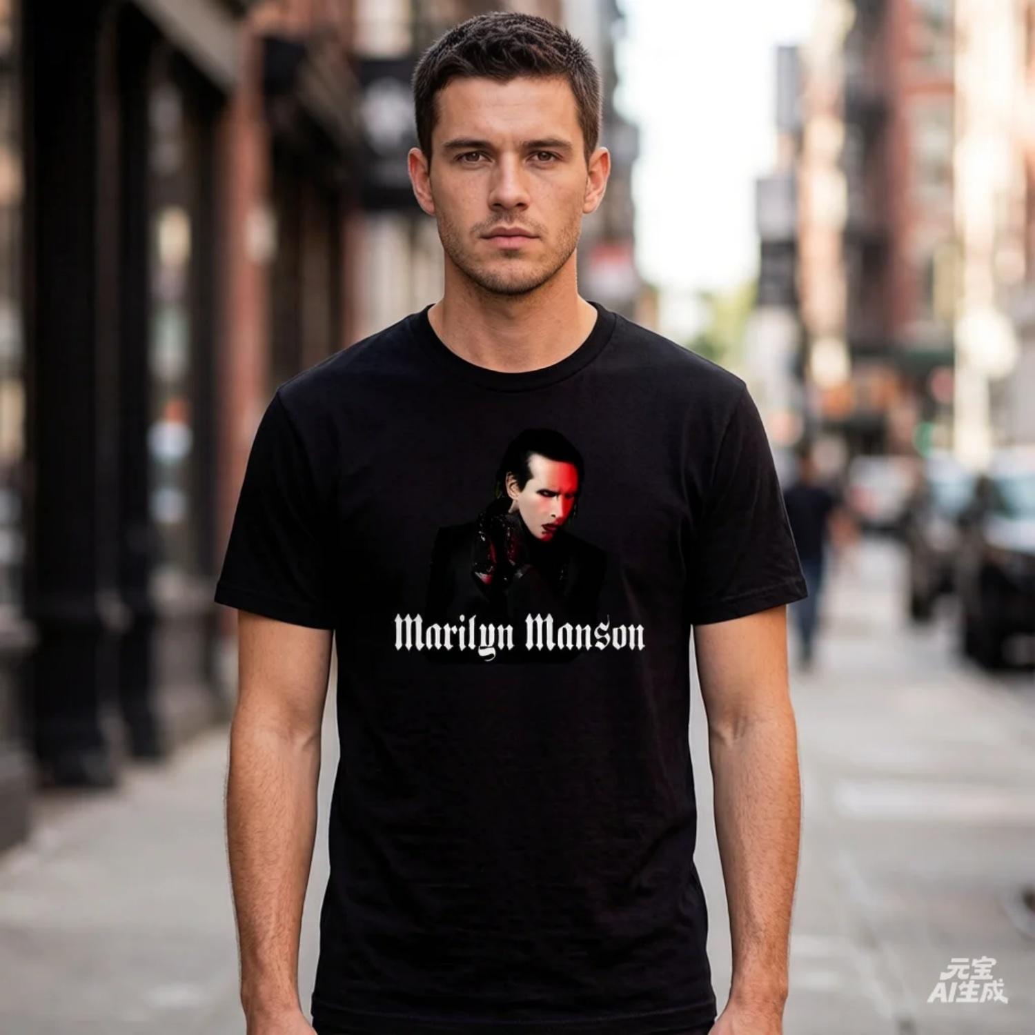 Marilyn Manson One Asspassination Under God Tour T Shirts Retro Oversize High Quality Tee Unisex Fashion Street Women Men Tops XXXXXL чорний
Marilyn Manson One Asspassination Under God Tour T Shirts Retro Oversize High Quality Tee Unisex Fashion Street Women Men Tops XXXXXL чорний