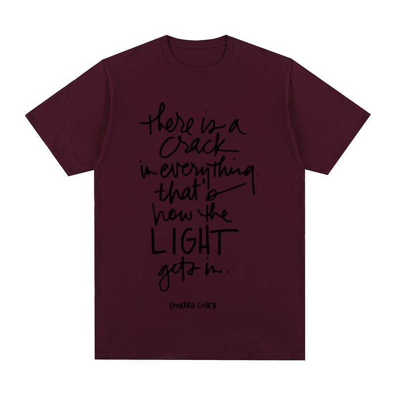 Leonard Cohen tshirt There Is Crack In Everything Cotton Unisex T shirt New TEE TSHIRT Womens tops 3XL
Leonard Cohen tshirt There Is Crack In Everything Cotton Unisex T shirt New TEE TSHIRT Womens tops 3XL