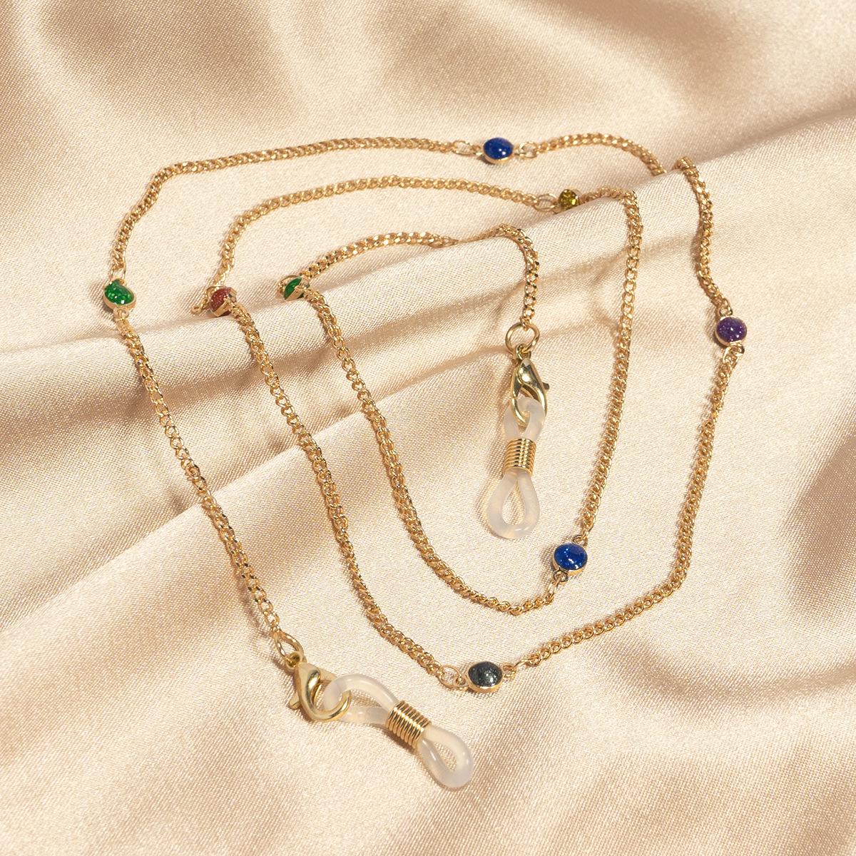8-Color Crushed Stone Metal Eyeglass Chain: Drip Oil Design, Cross-Border Fashion золотой
8-Color Crushed Stone Metal Eyeglass Chain: Drip Oil Design, Cross-Border Fashion золотой