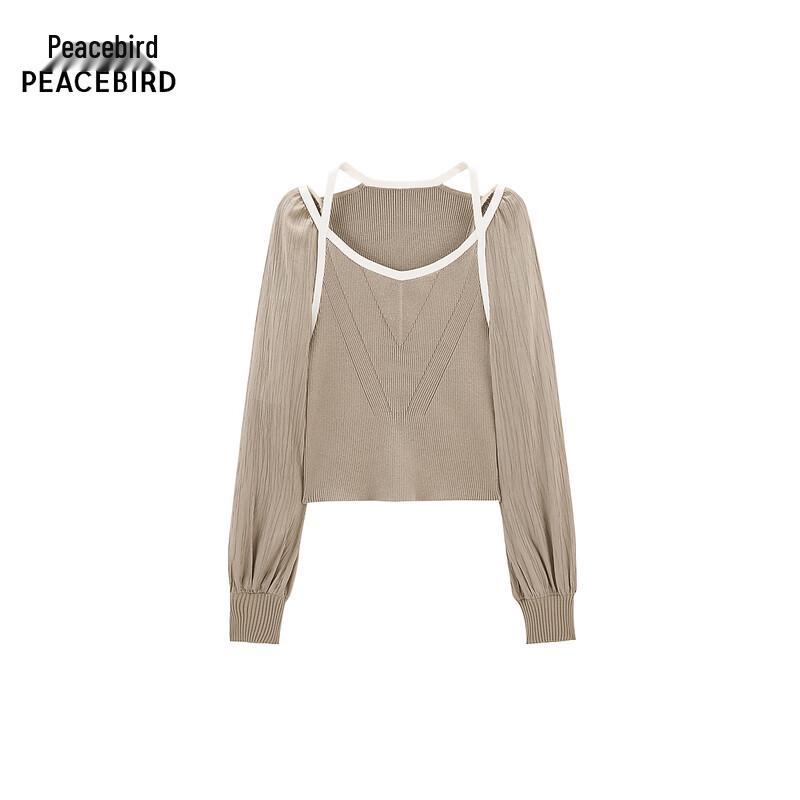 PEACEBIRD Color-block Shirt Collar Top S
PEACEBIRD Color-block Shirt Collar Top S