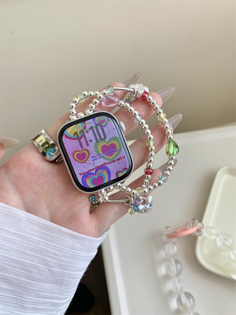 Colorful Heart & Star Bracelet for Apple S10, iWatch 9876 SE, and Xiaomi 89 Pro Watches Self-measured 20mm
Colorful Heart & Star Bracelet for Apple S10, iWatch 9876 SE, and Xiaomi 89 Pro Watches Self-measured 20mm