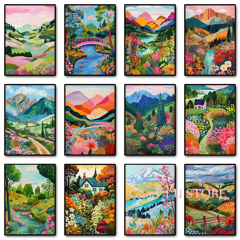 Abstract Colorful Floral Mountain Lake Nature Landscape Illustration Poster Wall Art Pictures Canvas Painting Home Dorm Decor 21cm×30cm NoFrame
Abstract Colorful Floral Mountain Lake Nature Landscape Illustration Poster Wall Art Pictures Canvas Painting Home Dorm Decor 21cm×30cm NoFrame