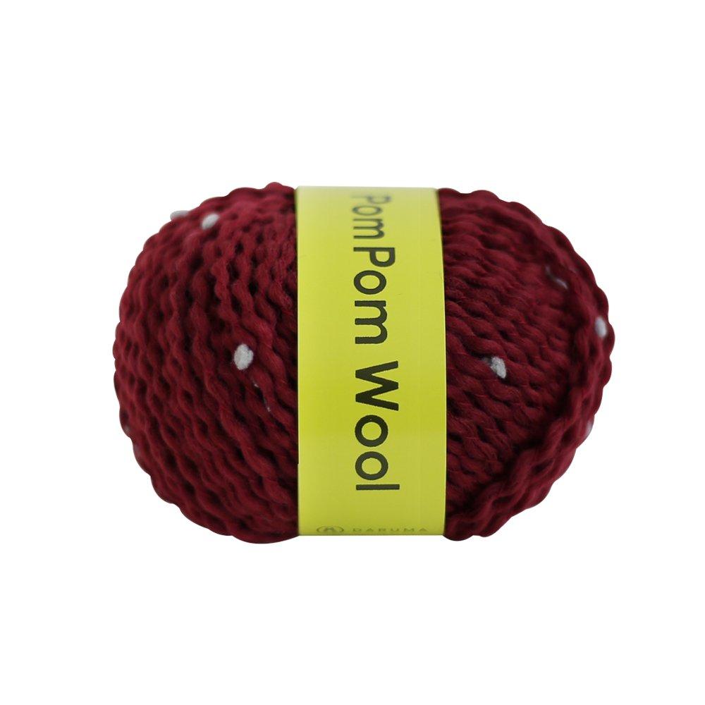 Yokota DARUMA Pom Pom Wool Yarn Extra Thick col.10 Bordeaux x Blue Gray 30g Approx. 42m 5 Ball Set 01-6330
Yokota DARUMA Pom Pom Wool Yarn Extra Thick col.10 Bordeaux x Blue Gray 30g Approx. 42m 5 Ball Set 01-6330