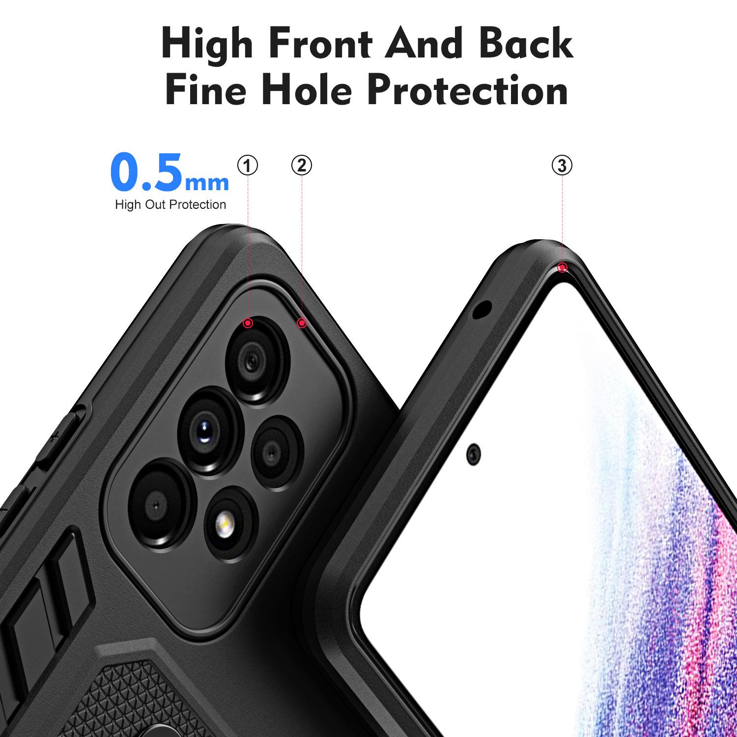 Kickstand Phone Case for Samsung Galaxy A53 5G,TPU+PC Anti-fall Phone Back Cover Black 
Kickstand Phone Case for Samsung Galaxy A53 5G,TPU+PC Anti-fall Phone Back Cover Black