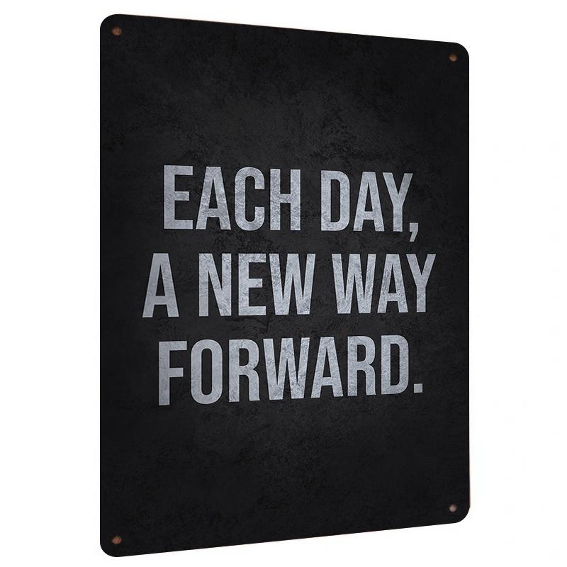 Each Day A New Way Forward Motivational Metal Wall Art Modern Home Office Decor Sign 20x30cm(7.8x11.8inch)
Each Day A New Way Forward Motivational Metal Wall Art Modern Home Office Decor Sign 20x30cm(7.8x11.8inch)