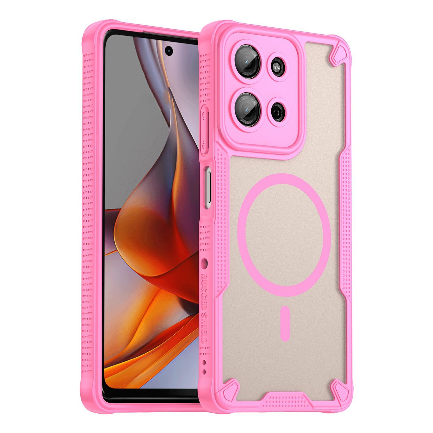 For Motorola Moto G75 5G Magnetic Case Compatible with MagSafe TPU+PC Phone Back Cover Pink
For Motorola Moto G75 5G Magnetic Case Compatible with MagSafe TPU+PC Phone Back Cover Pink