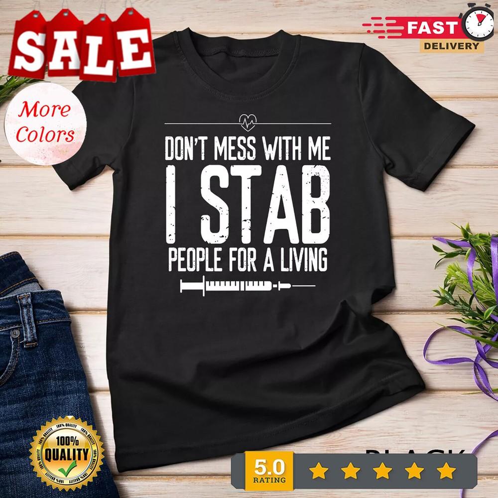 Phlebotomy Syringe Stab people for a Living Phlebotomist Unisex T-shirt L
Phlebotomy Syringe Stab people for a Living Phlebotomist Unisex T-shirt L