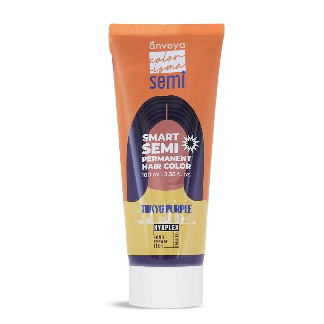 Полуперманентная краска для волос Anveya Tokyo Purple, 100 мл
Полуперманентная краска для волос Anveya Tokyo Purple, 100 мл