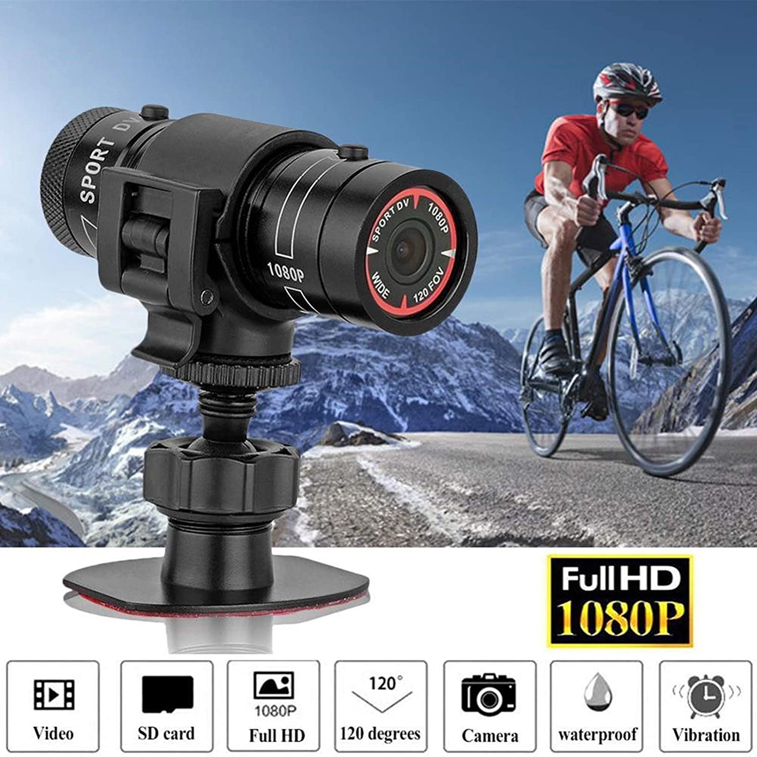 H42A 1080P HD Sports Action Camera Bicycle Motorbike Helmet Camera DV Camcorder for Outdoor Activities A
H42A 1080P HD Sports Action Camera Bicycle Motorbike Helmet Camera DV Camcorder for Outdoor Activities A