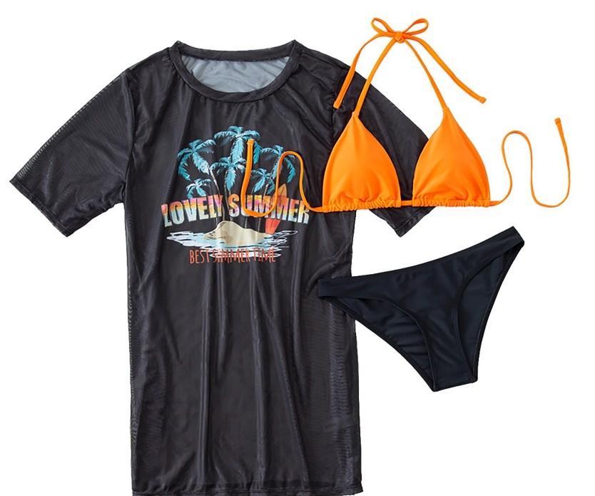 Модный женский сексуальный слинг-ремень, темперамент, пляжная одежда с короткими рукавами, разделенный купальник бикини S чёрный
Модный женский сексуальный слинг-ремень, темперамент, пляжная одежда с короткими рукавами, разделенный купальник бикини S чёрный