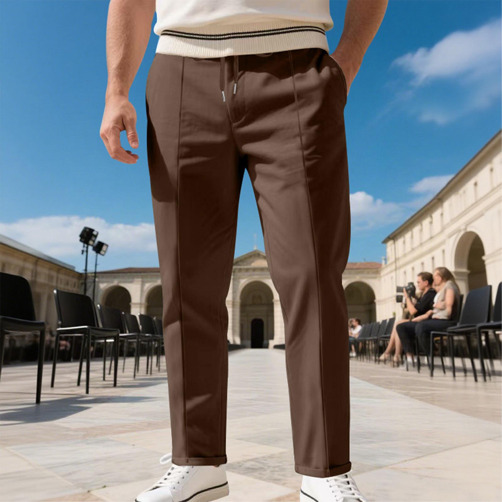 Men s Solid Color Straight Leg Plus Size Slim Business Casual Pants XXXL коричневый
Men s Solid Color Straight Leg Plus Size Slim Business Casual Pants XXXL коричневый