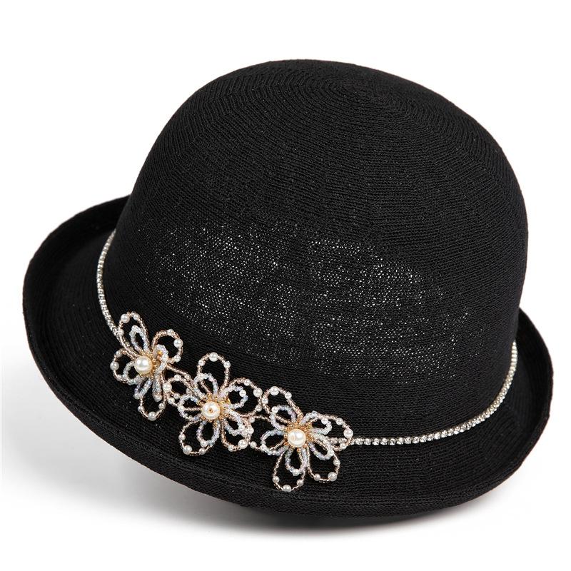 Curled Hemp Curved Fisherman S Hat Children Summer High-Grade Pearl Flower Top Hat Thin Breathable Sunshade Basin Hat M(56-58cm) чорний
Curled Hemp Curved Fisherman S Hat Children Summer High-Grade Pearl Flower Top Hat Thin Breathable Sunshade Basin Hat M(56-58cm) чорний