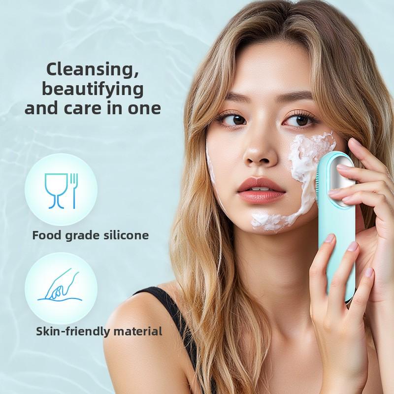 Hot and Cold Silicone To Clean Pores, Face Wash Brush, Red and Blue Light Vibration, Waterproof Skin Rejuvenation, Face Wash Instrument фіолетовий
Hot and Cold Silicone To Clean Pores, Face Wash Brush, Red and Blue Light Vibration, Waterproof Skin Rejuvenation, Face Wash Instrument фіолетовий