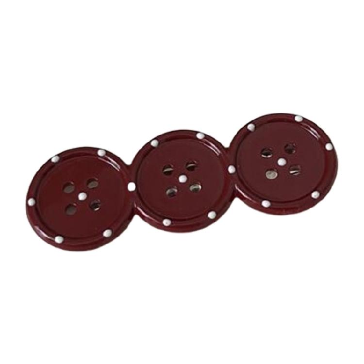 Adorable Trio Dot Hair Clip Button Accented Duckbills Clasp Hairpiece Japanese Korean Styles Nonslip Hair Accessories червоний
Adorable Trio Dot Hair Clip Button Accented Duckbills Clasp Hairpiece Japanese Korean Styles Nonslip Hair Accessories червоний
