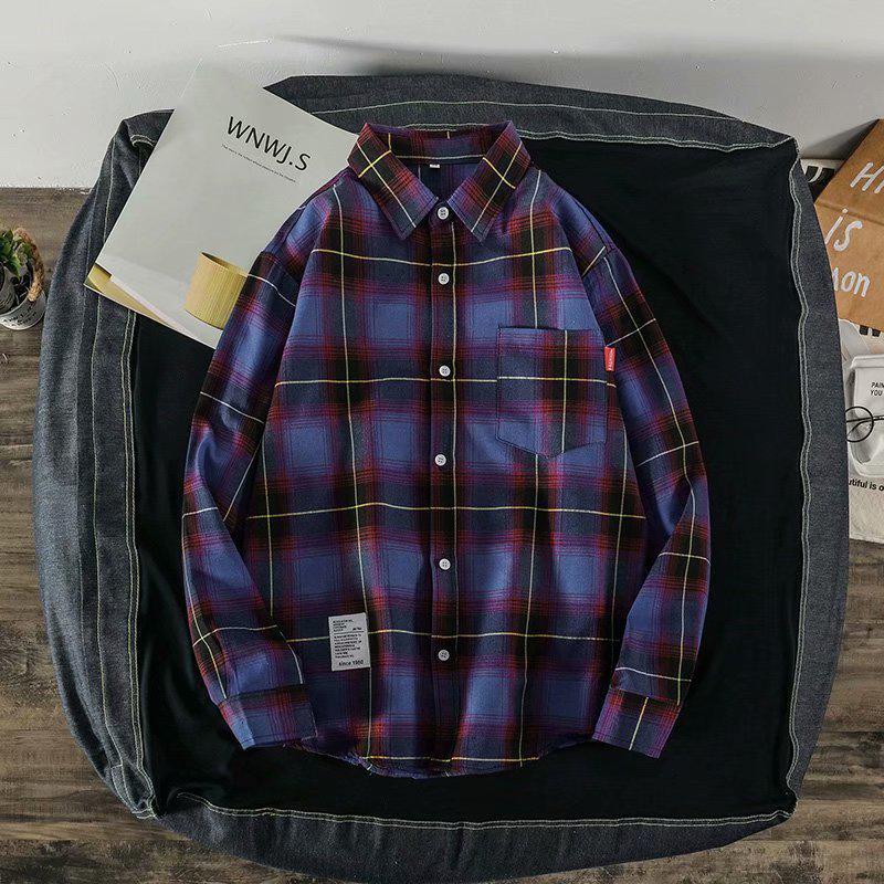 Men s Long Sleeve Plaid Shirt - Korean Style Autumn Trend, Casual Couple s Top Jacket L
Men s Long Sleeve Plaid Shirt - Korean Style Autumn Trend, Casual Couple s Top Jacket L