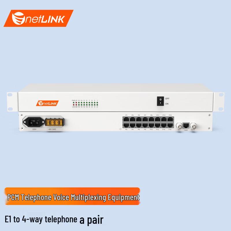 netLINK PCM Optical Terminal & Phone Multiplexer
netLINK PCM Optical Terminal & Phone Multiplexer