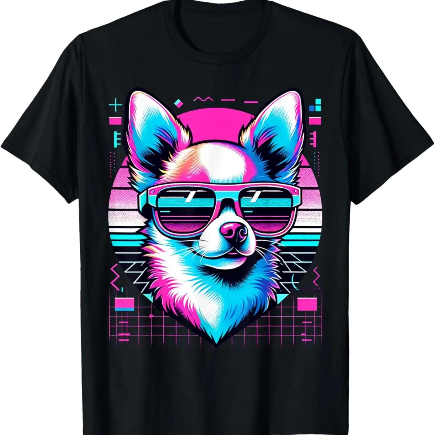 Mens and Womens Vintage Vaporwave Chihuahua Lover T-Shirt S чёрный
Mens and Womens Vintage Vaporwave Chihuahua Lover T-Shirt S чёрный
