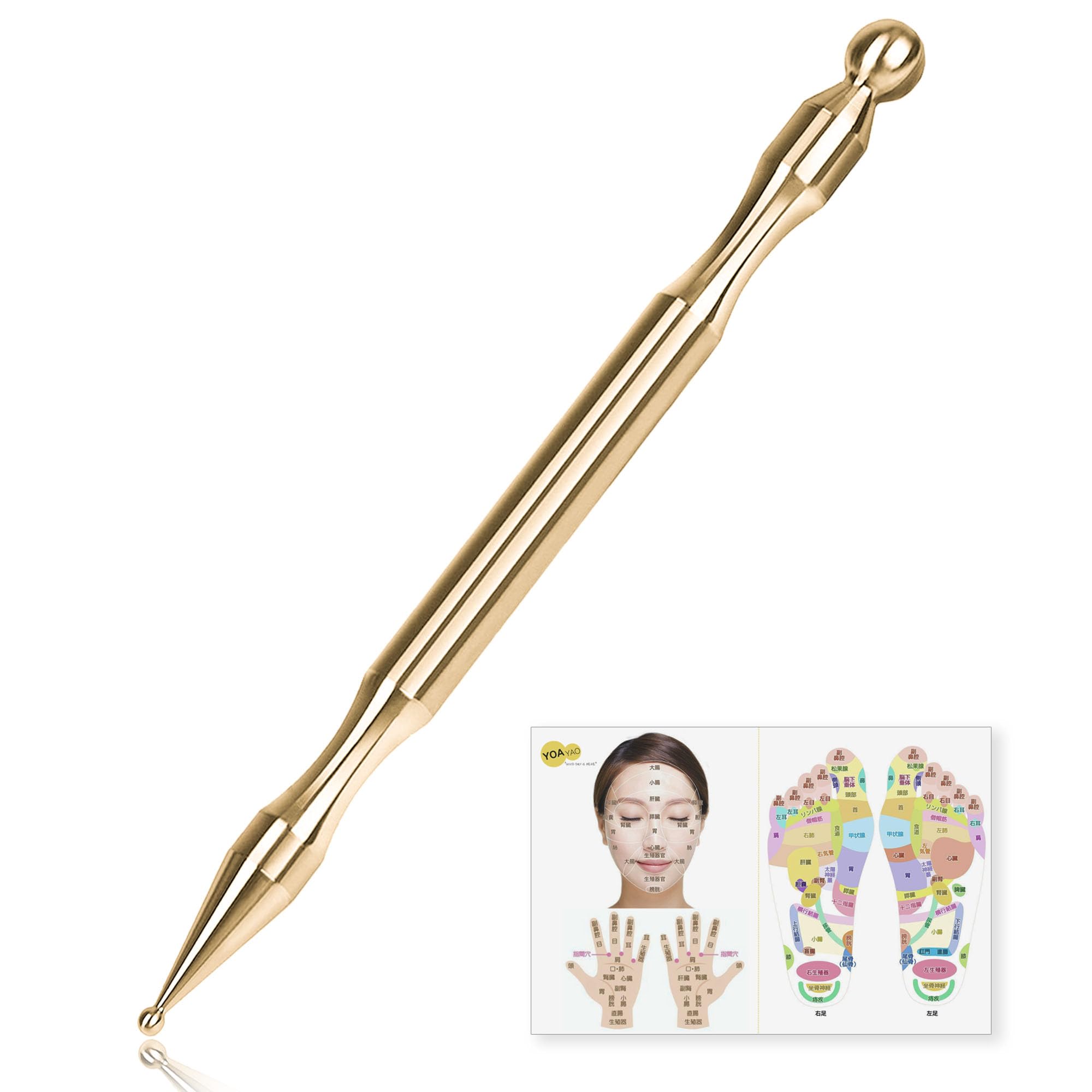 YOAYAO Указатель для лица, латунный стержень для нажатия на точку давления, массаж лица Kassa, пластина Kassa с круглым наконечником, миофасциальный релиз, триггерная точка, ладонь, подошва, шея, ухо
YOAYAO Указатель для лица, латунный стержень для нажатия на точку давления, массаж лица Kassa, пластина Kassa с круглым наконечником, миофасциальный релиз, триггерная точка, ладонь, подошва, шея, ухо