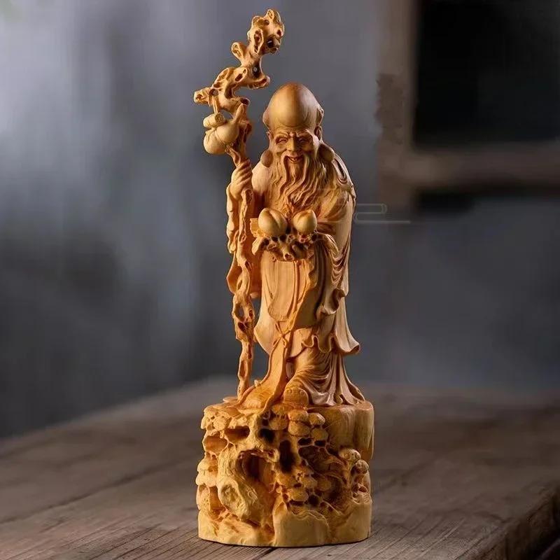 Solid Wood Carved Longevity Living Room Home Desktop Office Furnishings Decoration
Solid Wood Carved Longevity Living Room Home Desktop Office Furnishings Decoration