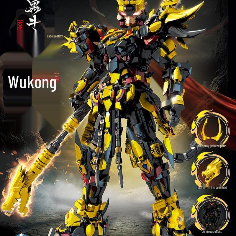 Mythical Wukong Mech - Compatible with Lego, Monkey King Sun Wukong Building Blocks Gift
Mythical Wukong Mech - Compatible with Lego, Monkey King Sun Wukong Building Blocks Gift