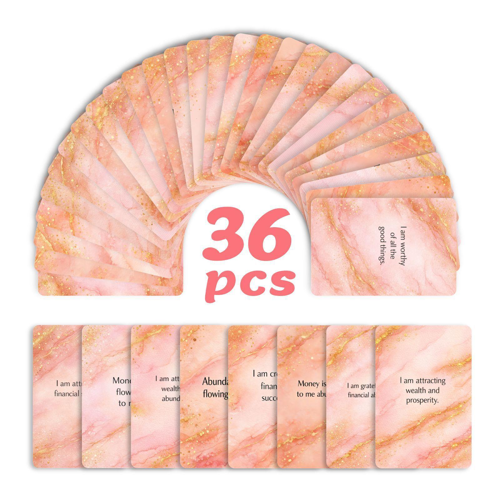 Wind Powder Gold Wealth Affirmation Card 36 Manifestation Quotation Card Hand Account Material Wall Decoration Small Card RXHB0194
Wind Powder Gold Wealth Affirmation Card 36 Manifestation Quotation Card Hand Account Material Wall Decoration Small Card RXHB0194