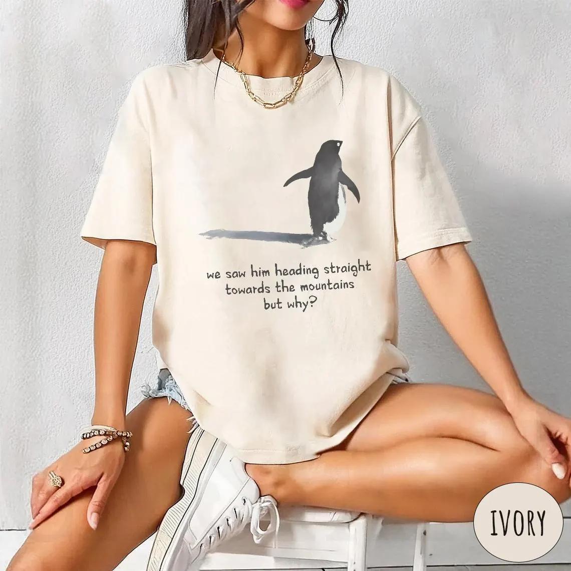 2026 Summer Womens Sad Penguins Tshirt Pure Cotton and Breathable Short Sleeve Streetwear Oversized Loose Casual S
2026 Summer Womens Sad Penguins Tshirt Pure Cotton and Breathable Short Sleeve Streetwear Oversized Loose Casual S