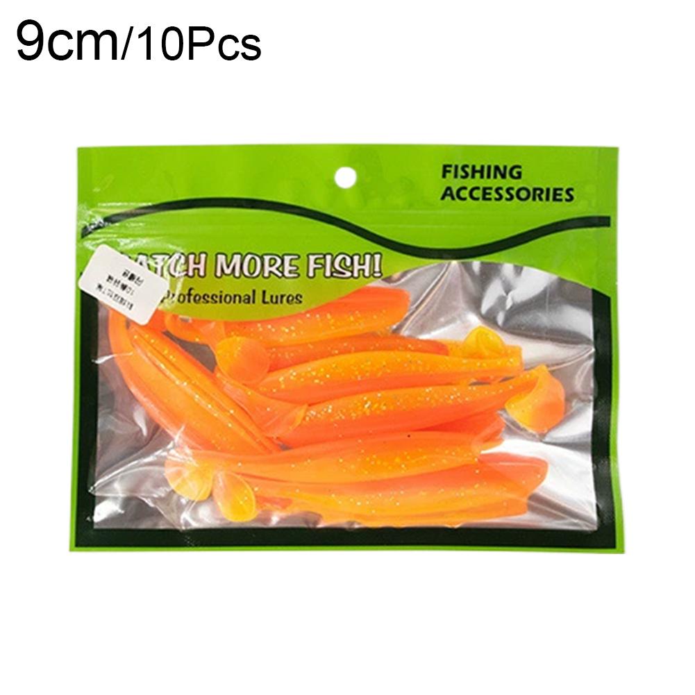 10Pcs 9cm 4.2g Soft Fishing Lures, Dual-Color Silicone T-Tail Artificial Baits for Bass Pike Fishing Tackle жёлтый
10Pcs 9cm 4.2g Soft Fishing Lures, Dual-Color Silicone T-Tail Artificial Baits for Bass Pike Fishing Tackle жёлтый