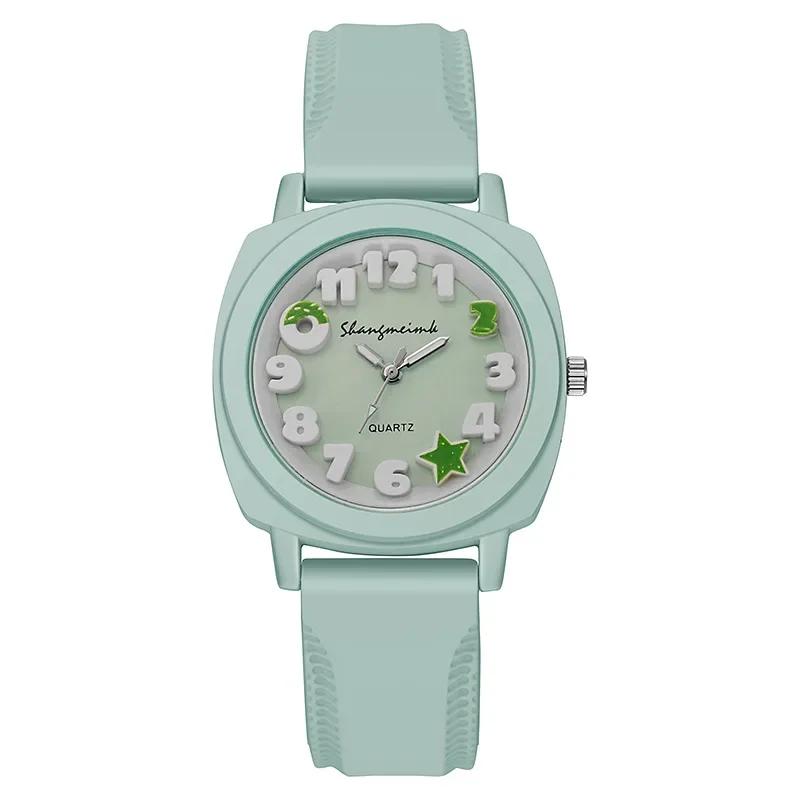 Fashion Women 3D Arabic Dial Quartz Watch Candy Color Silicone Band Square Watch Ladies Wristwatch Luxury Clock Gift Reloj Mujer
Fashion Women 3D Arabic Dial Quartz Watch Candy Color Silicone Band Square Watch Ladies Wristwatch Luxury Clock Gift Reloj Mujer