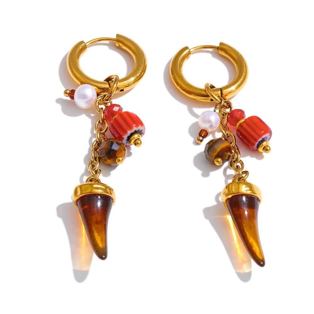 Yhpup Stainless Steel Ceramic Resin Horn Drop Hoop Earrings 2026 Handmade New Arrivals Trendy Charm Attractive France Jewelry
Yhpup Stainless Steel Ceramic Resin Horn Drop Hoop Earrings 2026 Handmade New Arrivals Trendy Charm Attractive France Jewelry