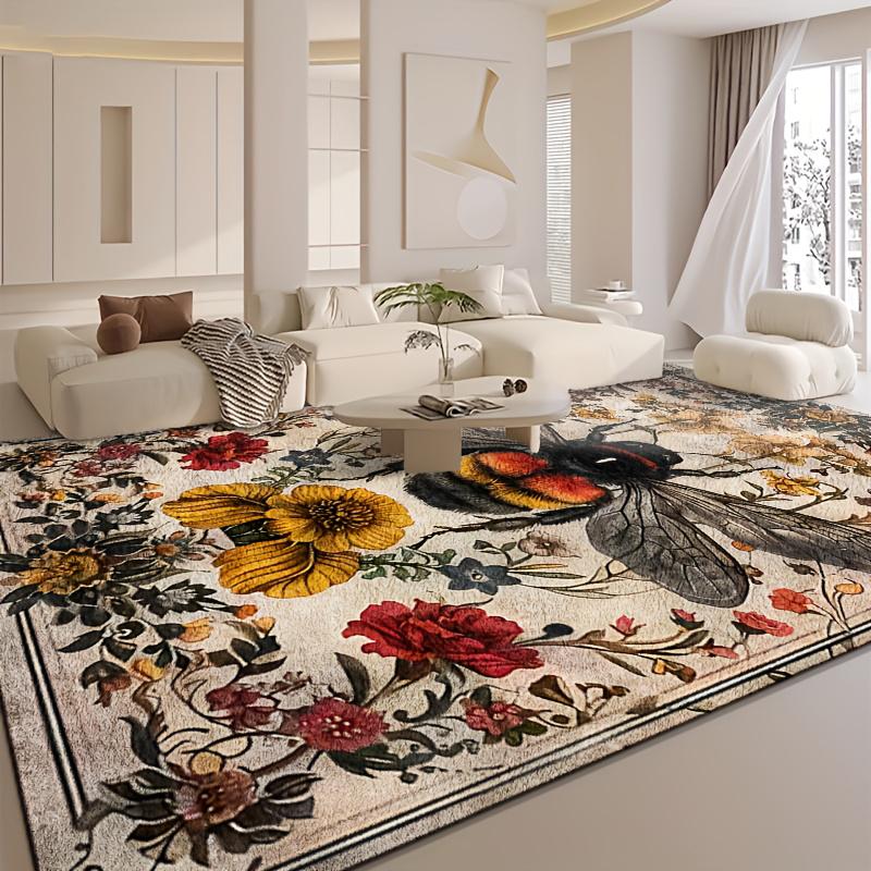 1pc Vintage Bee Pattern Flannel Rug - Soft, Machine Washable, Rectangular Carpet Suitable for Living Room and Kitchen Decor 40x60cm
1pc Vintage Bee Pattern Flannel Rug - Soft, Machine Washable, Rectangular Carpet Suitable for Living Room and Kitchen Decor 40x60cm