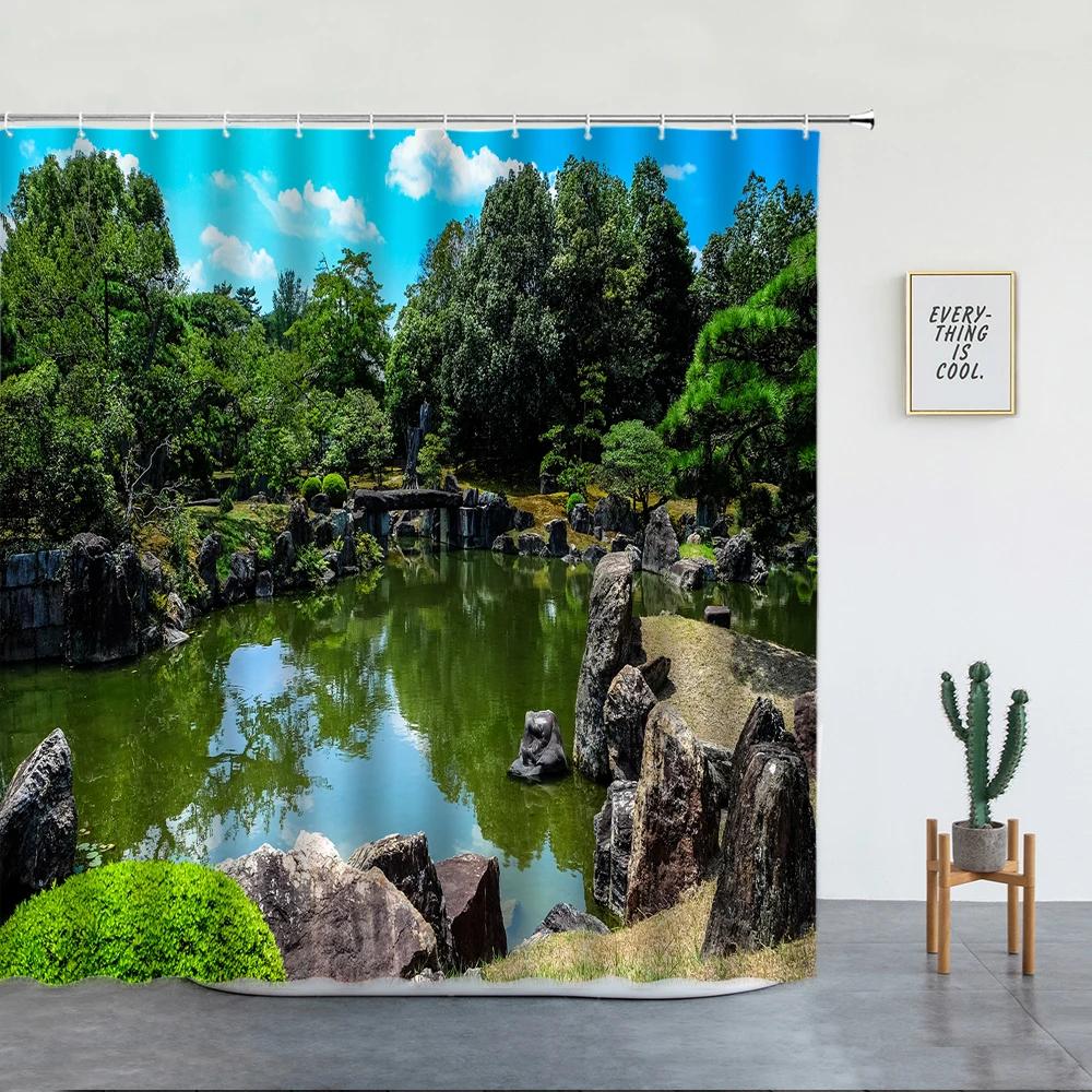 Spring Garden Landscape Shower Curtains Green Plants Flowers Creek Natural Scenery Bath Curtains Bathroom Decor With Hooks W60H190(CM)-1 Pcs
Spring Garden Landscape Shower Curtains Green Plants Flowers Creek Natural Scenery Bath Curtains Bathroom Decor With Hooks W60H190(CM)-1 Pcs