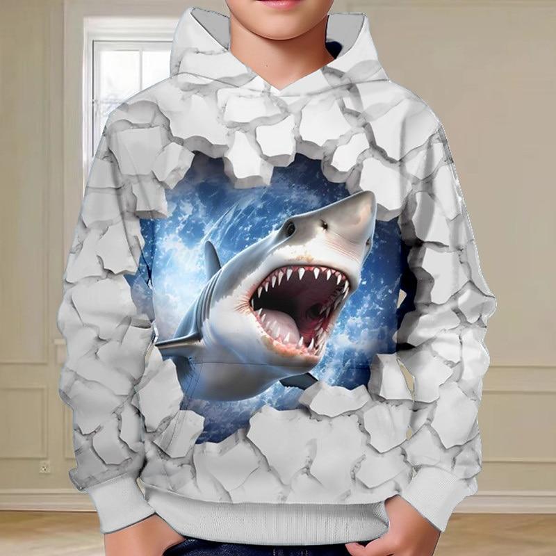 Boys 3D Shark Hoodie Pullover Long Sleeve 3D Print Spring Fall Fashion Streetwear Cool Kids 3-12 Years Hooded Outdoor Casual Daily Regular Fit 1112 Years160cm
Boys 3D Shark Hoodie Pullover Long Sleeve 3D Print Spring Fall Fashion Streetwear Cool Kids 3-12 Years Hooded Outdoor Casual Daily Regular Fit 1112 Years160cm