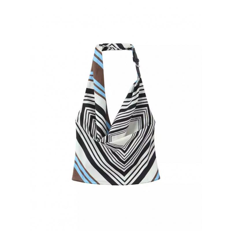European & American Summer Style Women s Backless Striped Halter Poplin Tank Top Extra Small
European & American Summer Style Women s Backless Striped Halter Poplin Tank Top Extra Small
