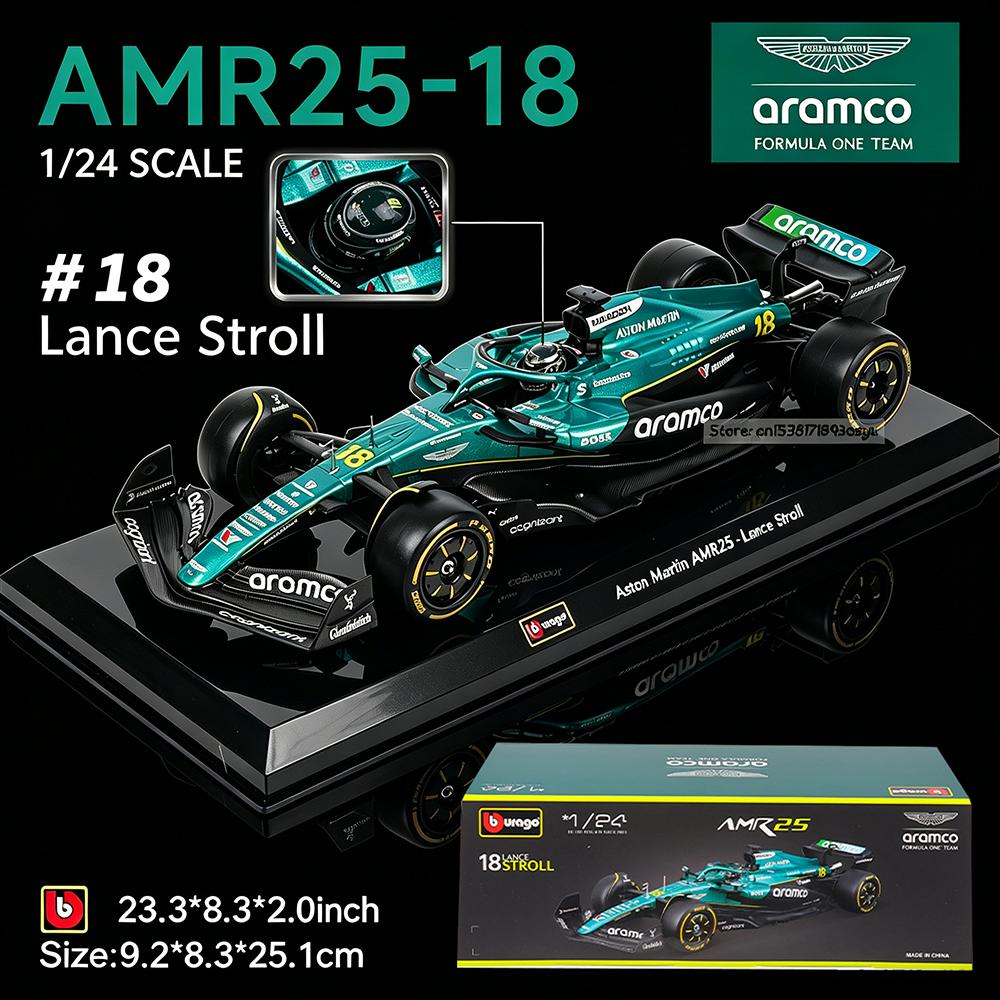 Bburago 1:24 Alloy car model F1 2025 Aston Martin AMR25 14#Fernando Alonso 18#Lance Stroll toy series gift Exquisite Simulation
Bburago 1:24 Alloy car model F1 2025 Aston Martin AMR25 14#Fernando Alonso 18#Lance Stroll toy series gift Exquisite Simulation