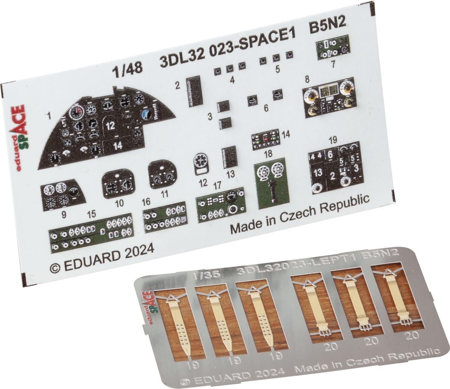 Eduard Space Nakajima Type 97 Type 3 Carrier Attack Aircraft Interior 3D Parts Set Border Decal for Plastic Model EDU3DL32023 1/35 Decal/Etching (For
Eduard Space Nakajima Type 97 Type 3 Carrier Attack Aircraft Interior 3D Parts Set Border Decal for Plastic Model EDU3DL32023 1/35 Decal/Etching (For
